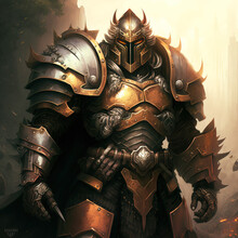 Role Play D&d Character Portrait Heavy Armor Knight Warrior