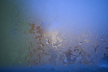 Wall Mural - Water droplets or condensation on windows