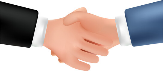 Illustration of Businessmen shaking hands. illustration people shaking hands