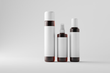 Wall Mural - cosmetic bottle mockup