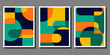 © MochRibut - Abstract Bauhaus geometric pattern background vector circle