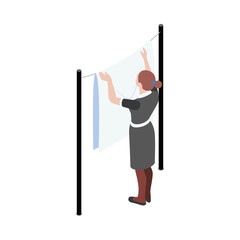 Poster - Housemaid Isometric Icon