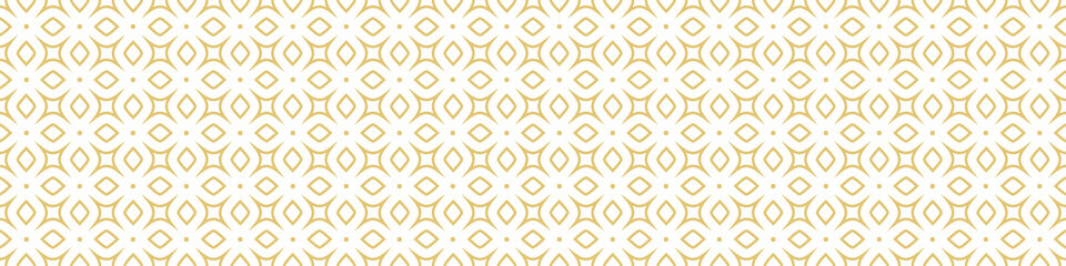 Seamless gold pattern on a white background. Golden weave. Illustration for backgrounds, banners, advertising and creative design
