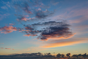 Wall Mural - sunset sky background overlay. ideal for sky replacement