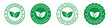 Biodegradable label icon, vector illustration