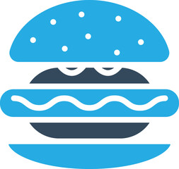 Wall Mural - Hamburger Vector Icon
