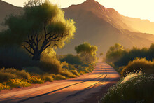 Early Morning In Spring Mountain Road