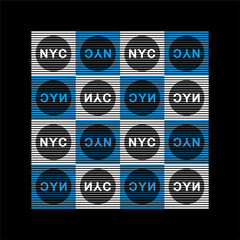 Wall Mural - NYC design typography  vector design text illustration t shirt Print