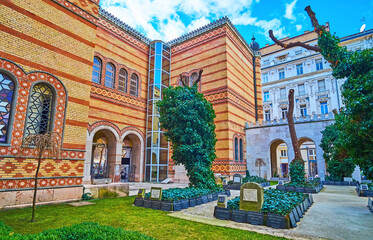 Sticker - The cemetery of Dohany Street Synagogue, Budapest, Hungary