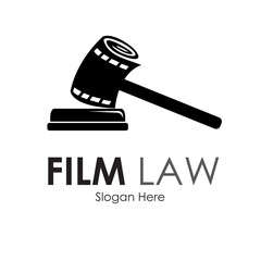 film law logo design concept