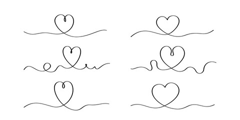 Heart shape line simple PNG illustration