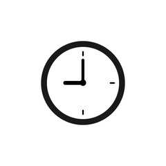 Sticker - Clock icon. Flat style. vector.