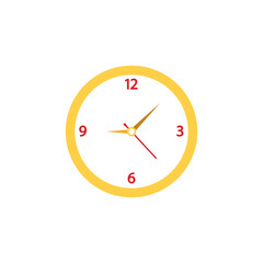 Sticker - Clock icon. Vector illustration on a white background.