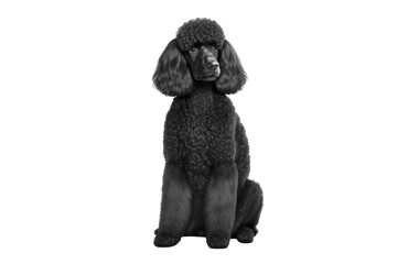 Wall Mural - Poodle dog isolated, generative ai , PNG	
