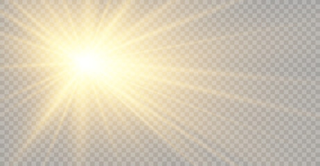 Wall Mural - 	
Vector transparent sunlight special lens flare light effect. Bright beautiful star. Light from the rays.	