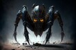 Giant spider. Role-playing game illustration. Generative AI