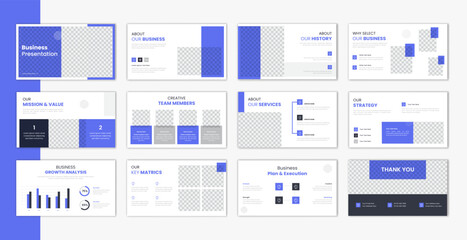 Wall Mural - Corporate template presentation design and page layout design, business presentation slideshow for brochure, company profile, website report, finance