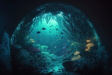 A Beautiful Underwater Fantasy Landscape That Has A Ecosystem Hidden From The Rest Of The World.