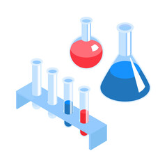 Poster - Test Tubes Lab Composition