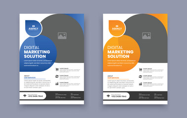 Wall Mural - Corporate business poster flyer pamphlet brochure cover design layout template. marketing, business proposal, promotion, advertising, publication, cover page, a4 flyer template.