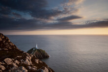 Seascape Of The South Stack Lighthouse.