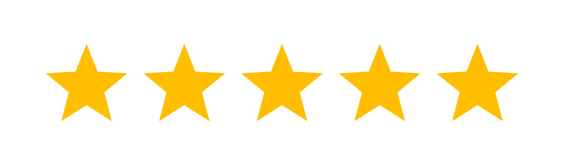 five stars rating