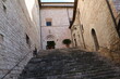 Historical narrow alley in Assisi, Umbria Italy