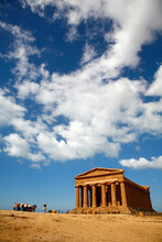 Concordia Temple At The Valley Of Temples, Agrigento, Sicily.