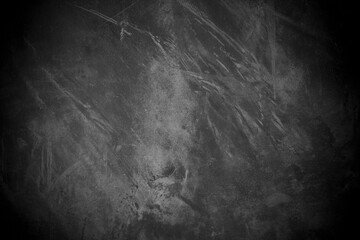 Old wall texture cement dark black gray background abstract grey color design are light with white gradient background.