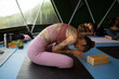© Tessy Morelli/Stocksy - Namaste goodbye greeting bow