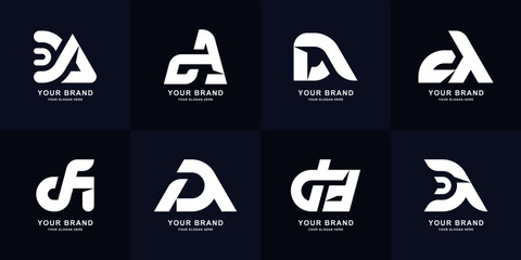 Collection letter DA or AD monogram logo design