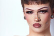 © Leire Cavia/Stocksy - Gender Fluid With creative Make Up