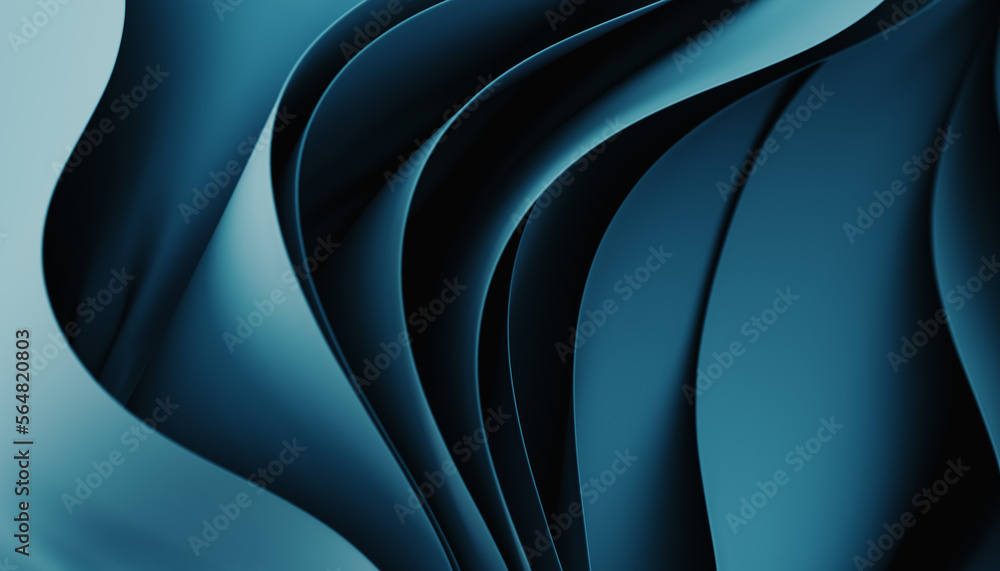 Floating blue fabric Stock Photo | Adobe Stock