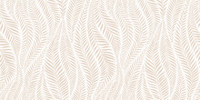 Luxury Seamless Pattern With Palm Leaves. Modern Stylish Floral Background.