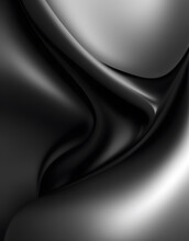 A Black And White Abstract Background With Smooth Lines