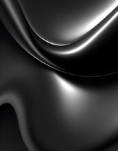 Metallic Abstract Wavy Liquid Background Layout Design Tech Innovation