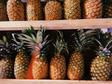 Pineapples On A Shelf