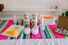 Accessories To Decorate Altar The Day Of The Dead