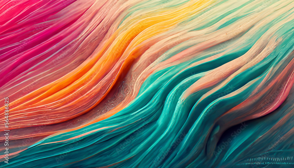 3d 8k 16k fluid pastel color paintbrush strokes illustration Generative ...