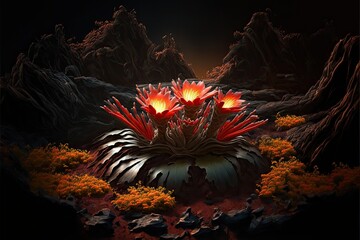 Wall Mural - Volcano Flower 