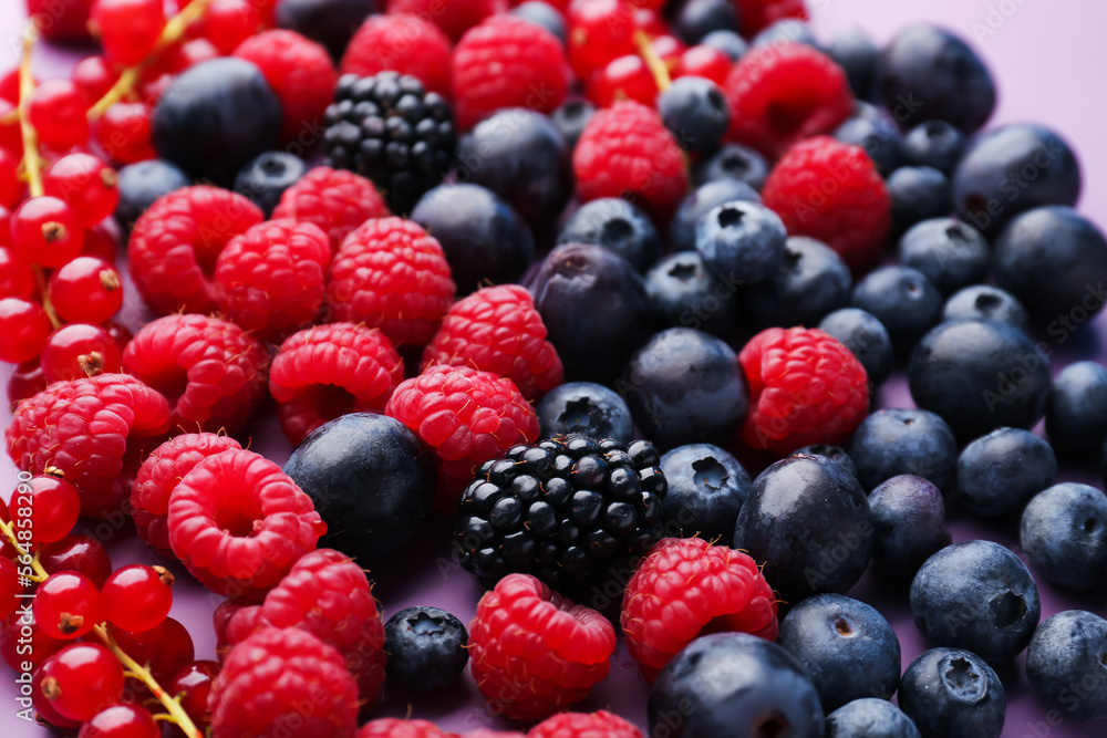 Heap of fresh ripe berries, closeup
