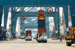 © Juno/Stocksy - International cargo shipping terminal