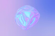 © Bruno Tornielli/Stocksy - 3D Abstract Iridescent sphere shape with holographic waving texture.