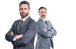 © be free - businessmen colleagues with copy space. photo of businessmen colleagues wear suit.
