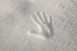 © Ibai Acevedo/Stocksy - Hand shape on the snow
