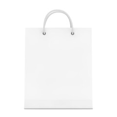 Aufkleber - White Paper Shopping Bag Mockup with Free Space for Your Design. 3d Rendering