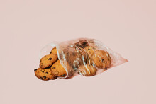 Chocolate Chip Cookies In A Plastic Bag
