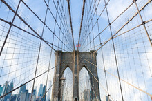 The Brooklyn Bridge Against Manhattan Skyline