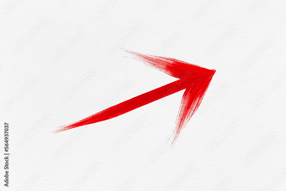 Red arrow sign isolated on white background Stock Photo | Adobe Stock
