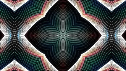 Wall Mural - seamless loop abstract with multicolored fragments, kaleidoscope ornament